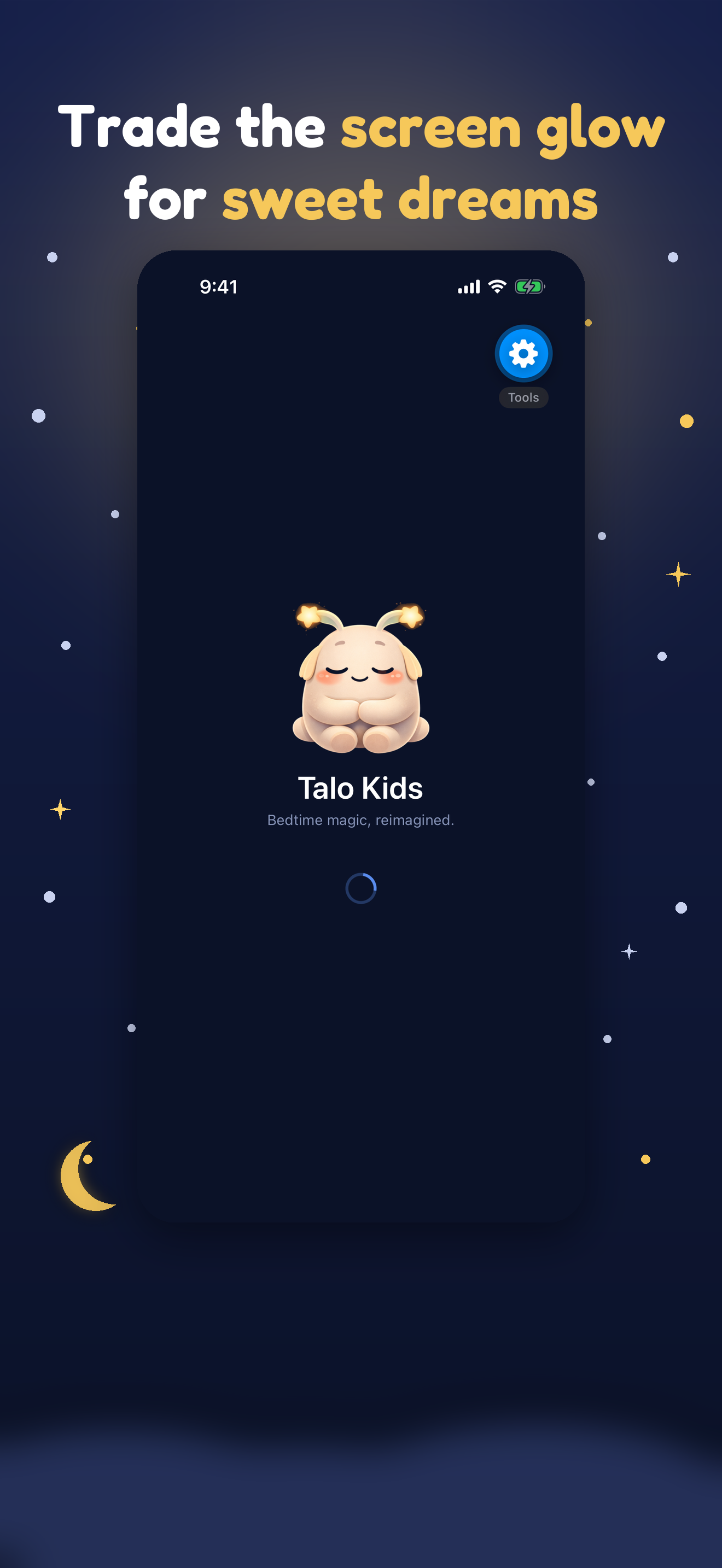 Talo app — screen-free listening at bedtime